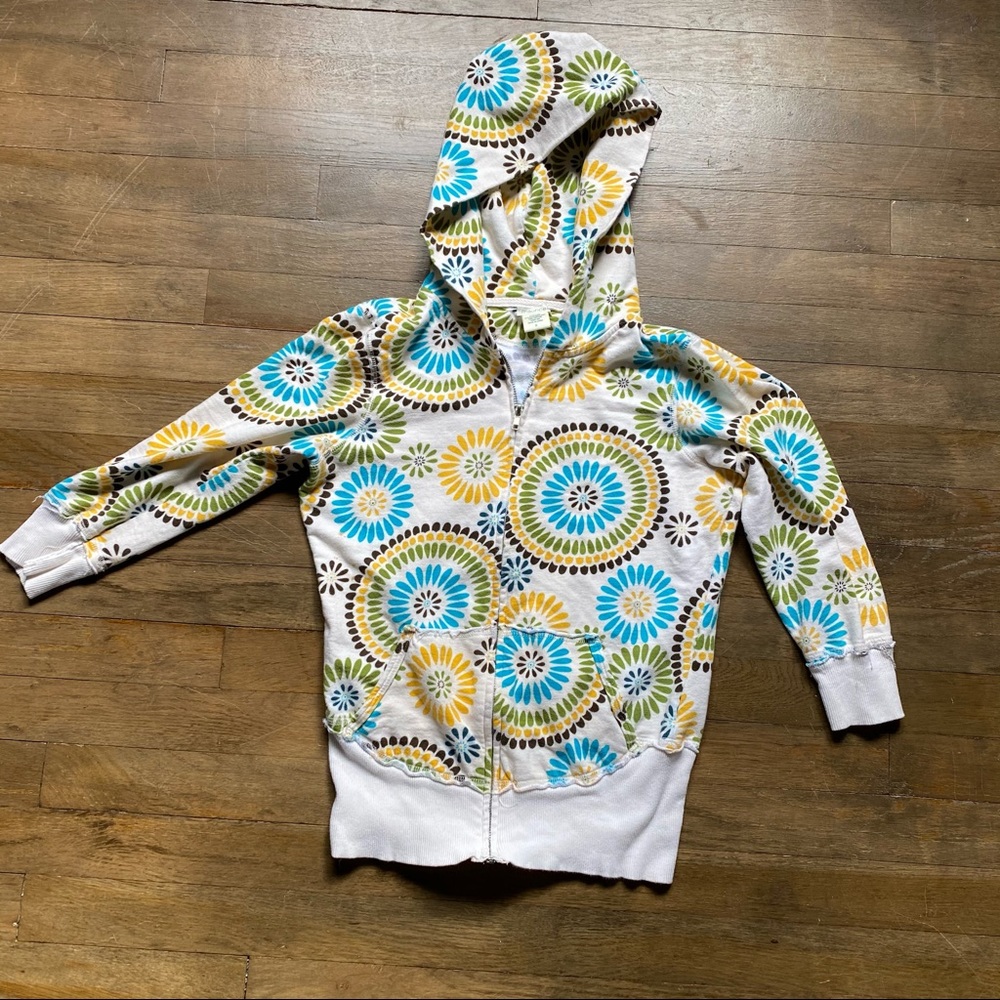 Abstract Floral Hoodie